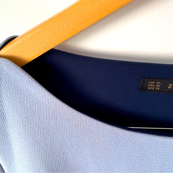 Gorgeous ZARA XL classic A-line crepe in periwinkle - Picture 3 of 4